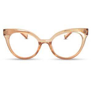 2 See Life Premium Prescription Strength Cat Eye Reading Glasses in Champagne